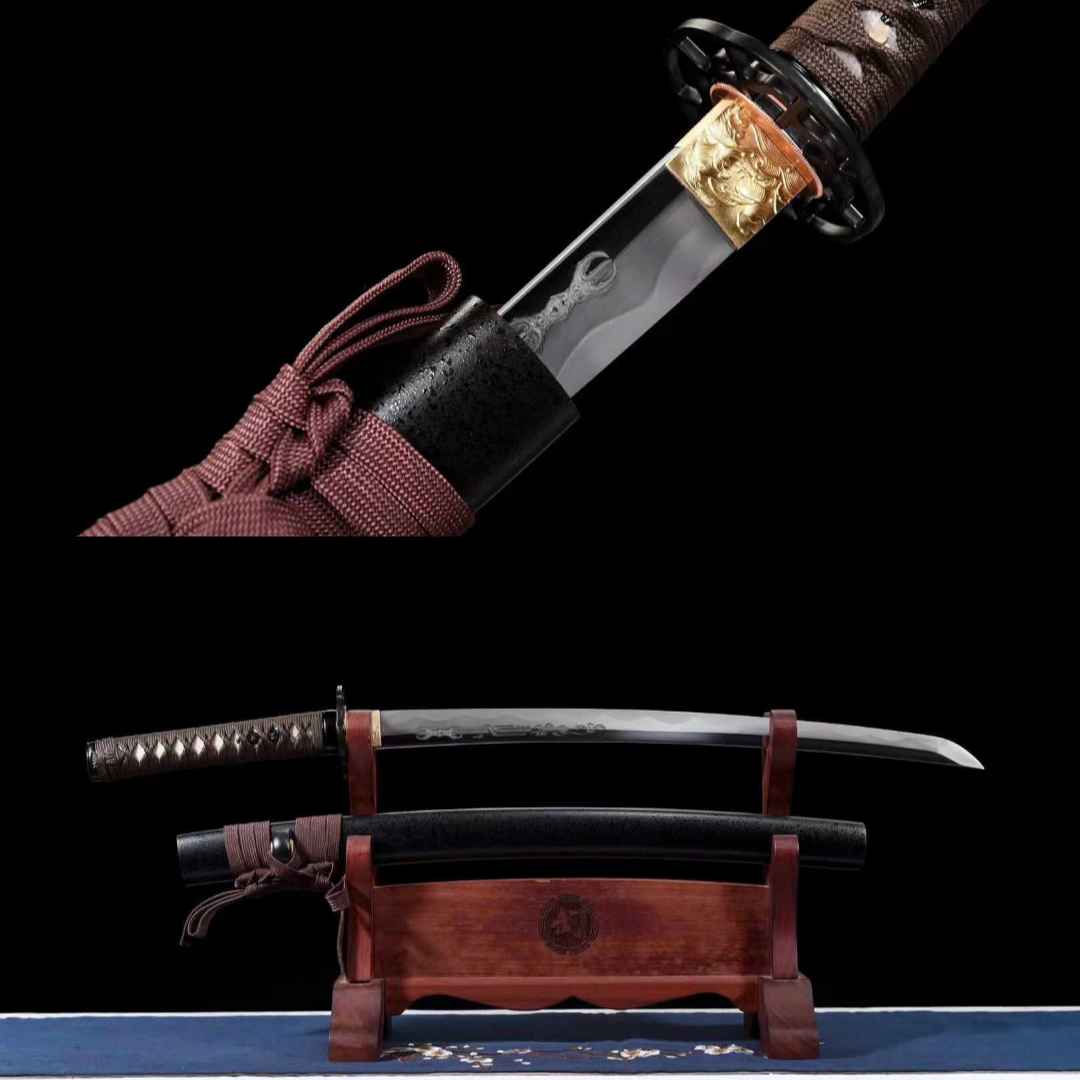 Wakizashi thép t8 / CLAY TEMPERED [MSP 36]